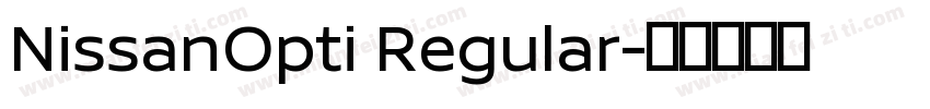 NissanOpti Regular字体转换